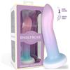 Engily Ross Dildox Color Gradient Liquid Silicone Dildo S 13.6cm Blue-Pink