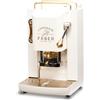 Faber Coffee Pro Deluxe - Macchina Caffé a Cialde Espresso colore Pure White Ottone - PROWHITEBASOTT