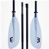 AQUA MARINA Pagaia AQUA MARINA KP-2 TRANSPARENT modello 2024 - pagaia per kayak in fibra di vetro
