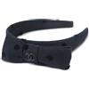 CHANEL Pre-Owned - Cerchietto CC anni '90-2000 - Donna - cotone/velluto/acrilico - Taglia unica - Nero