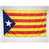 AZ FLAG Bandiera Catalogna ESTELADA 150x90cm Raso - Bandiera CATALANA INDIPENDENTISTA 90 x 150 cm Foro per Asta