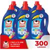 Omino Bianco - Detersivo Lavatrice Liquido Color+, 300 Lavaggi, Specifico per Capi Colorati, Tecnologia Salva i Colori e Cattura il Grigiore, 2000 ml x 6 Confezioni