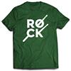 lepni.me Maglietta da Uomo Bacchette di Musica Rock, Leggende della Musica Rockstar degli Anni '80 (L Verde Scuro Multicolore)