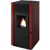 PUNTO FUOCO Stufa a pellet canalizzata Marisa 7.9 kW bordeaux