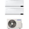 Samsung Climatizzatore Dual Split Inverter 7000 + 18000 Btu Condizionatore con Pompa di Calore Classe A+++/A++ Gas R32 Wifi (Unità Interna + Unità Esterna) - AR07TXEAAWK + AR18BXEAAWK + AJ050TXJ2KG Windfree Avant