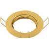 Novaline Portafaretto orientabile GU10 / MR16 da incasso 80mm Oro Rotondo Novaline