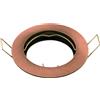 Novaline Portafaretto fisso GU10 / MR16 da incasso 80mm Rame Rotondo Novaline