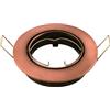 Novaline Portafaretto orientabile GU10 / MR16 da incasso 83mm Rame Rotondo Novaline