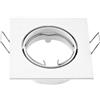 Novaline Portafaretto orientabile GU10 / MR16 da incasso 83x83mm Bianco opaco Quadrato 1 posto Novaline