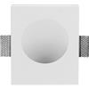 Novaline Portafaretto in gesso GU10 / MR16 opaco da incasso 250x210x78mm Bianco Quadrato Novaline