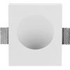 Novaline Portafaretto in gesso GU10 / MR16 opaco da incasso 350x290x78mm Bianco Quadrato Novaline
