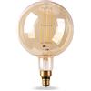 Novaline Lampadina Led Vintage a Filamento E27 G200 8W decorativa Bianco caldo 2200K Novaline