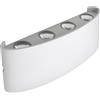 Novaline Applique Led da parete Solari 8W Bianco IP65 Bianco neutro 4000K Novaline