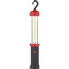 Novaline Lampada Led COB da lavoro Nera e rossa estensibile con calamita a batteria USB Bianco freddo 6000K Novaline
