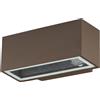 Novaline Applique da parete Palladio Corten IP54 1 x E27 Novaline