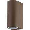 Novaline Applique da parete Tiziano Corten IP44 2 x GU10 Novaline