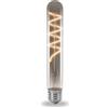 Novaline Lampadina Led Titanio Fumé a Filamento E27 T30 a Tubo 4W decorativa Bianco caldo 2200K Novaline