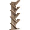 LBSIGN Libreria Da Terra Design Moderno 46x22x128H Rovere Effetto Legno Hitit