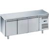 Ristoattrezzature Modello: 115780030062975,Tavolo frigo refrigerato in acciaio inox 3 porte +2 +8 °C 179,5x70x85h cm monoblocco - FC