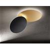 Perenz - Plafoniera/Applique Drum 8230-8232, nero-oro, grande-8232