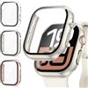 Kamita [3Pezzi] Custodia Compatibile con Apple Watch SE 3/SE 2/SE/6/5/4 44mm, Duro PC Bumper Cover con Protezione Dello Schermo, Antiurto Protettiva Custodie per iWatch 44 (Chiaro+Starlight+Oro Rosa)