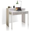 Oreste Luchetta Consolle, Scrivania LEEDS in MDF H.88 x L.99 x P.66 cm Larice Bianco