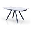 Oreste Luchetta tavolo allungabile PIREO 1 piano in ceramica H.75 x P.80 x L.140 cm finitura Marmo Bianco