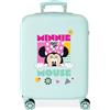 JOUMMA BAGS Disney Minnie Geometric Trolley ABS 55 cm 4 Ruote Turchese