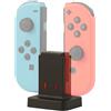 Konix Base di ricarica rapida Konix Mythics per controller Joy-Con OLED per Nintendo Switch, Switch Lite e Switch, cavo da 50 cm, nero