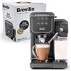 Breville Prima Latte III - Macchina per caffè espresso completamente automatica con montalatte e pompa italiana da 19 bar | compatibile con cuscinetti ESE | Grigio [VCF146X]