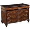 Comò Antico Barocchetto Lombardo '700 Cassettiera Legno Radica noce