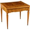 Tavolino Antico Neoclassico Piacentino '700 Legno Abete Acero Ottone