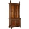 Libreria Antica Impero Francese 800 Impiallacciato legno Mogano Rovere