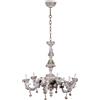 Lampadario Antico a sei Luci Stile Capodimonte '900 Ceramica smaltata