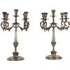 Candelabri Antichi Argento Firenze Italia XX secolo Argenteria antica