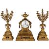 Trittico Antico Orologio G. Philippe Palais Royal '800 Bronzo dorato
