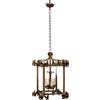 Lanterna in Vetro Italia 900 Lampade Antiquariato Lampadario 4 luci