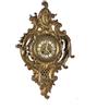 Orologio Antico da Parete Rococò '800 Bronzo dorato Metallo smaltato