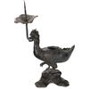 Portacandela Antica Bronzo '700 Torciere Oggetti antichi Epoca Qing