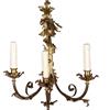 Applique Antica in Stile Italia '900 Ottone Bronzo Decori floreali oro