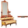 Divano Angolo '800 | Antiquariato Divano antico Specchio con Mensola