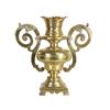 Vaso Antico Ottone Massiccio Dorato Italia '800 Recipiente Anse Volute