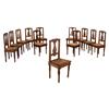 Sedie Antiche Neoclassiche Ciliegio Parma '700 Legno intagliato Oro