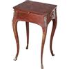 Tavolino Intarsiato Antico in Stile Rovere Bronzo Dorato XX Secolo
