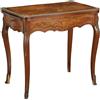 Tavolino Antico da Gioco Stile '900 Legno impiallacciato Acero Bronzo