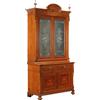 Credenza Umbertina Antica fine '800 Legno di Larice Vetri Acidati