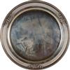 Vassoio Antico Liberty Primi '900 Argento Decori Floreali a Rilievo