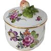 Zuccheriera Antica Porcellana Bianca Europa '800 Ceramiche dipinte