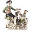Scultura Porcellana Meissen Giovane Cortigiano Germania '800 Ceramiche
