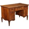 Scrivania Antica Neoclassica Verona '700 Legno intagliato Noce Abete